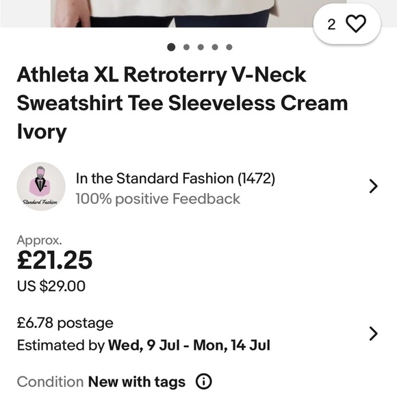 Athleta Retroterry V-Neck Sweatshirt Tee Sleeveless Black Medium - Picture 16 of 16